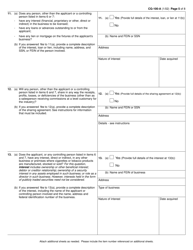 Form CG-100-A Application for License as a Cigarette Agent or Agent/Wholesaler - New York, Page 5