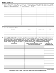 Form CG-100-V Application for License as a Wholesale Cigarette Dealer Who Only Operates Vending Machines - New York, Page 6