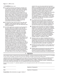 Form DTF-4 Offer in Compromise for Liabilities Not Fixed and Final, and Subject to Administrative Review - New York, Page 2