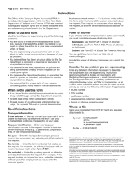 Form DTF-911 Request for Assistance From the Office of the Taxpayer Rights Advocate - New York, Page 2