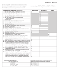Instructions for Form IT-2106 Estimated Income Tax Payment Voucher for Fiduciaries - New York, Page 5