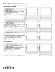 Form IT-203-X Amended Nonresident and Part-Year Resident Income Tax Return - New York, Page 2