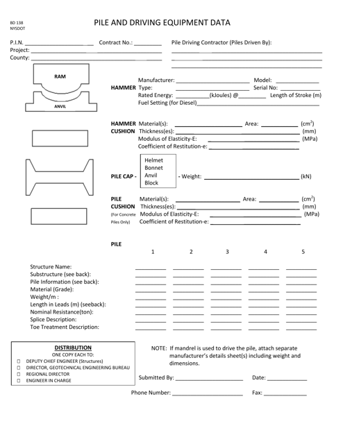 Form BD138  Printable Pdf