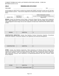Form CONR386 Current Workload and Last Designation Disclosure - New York, Page 2
