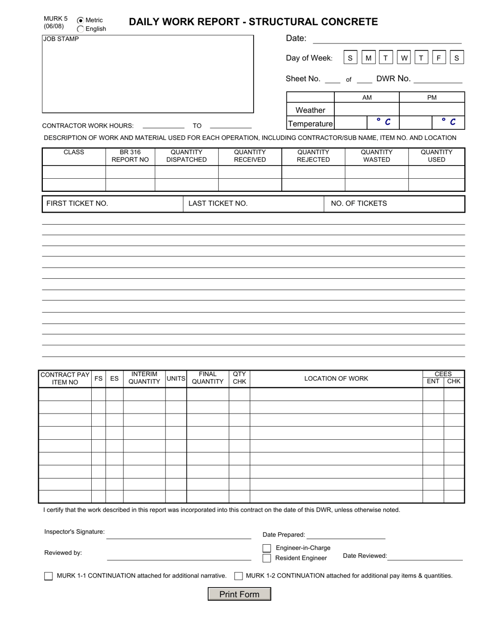 Form MURK5 - Fill Out, Sign Online and Download Fillable PDF, New York ...