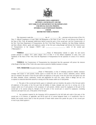 Form PERM3 Indemnification Agreement Between Municipality and NYS Dot - New York