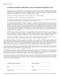 Form PERM36 Attachment to Highway Work Permit - Consultant Inspection Agreement - New York, Page 2