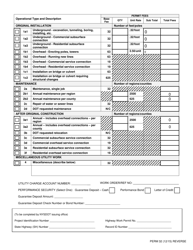 Form PERM32 Highway Work Permit Application for Utility Work - New York, Page 6