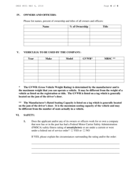 Form RA52 Application to Transport Passengers in Charter Service - New York, Page 4