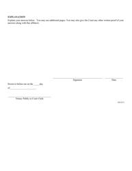 Form UCS-CC-5 Supplemental Affidavit in Support of Order to Show Cause - New York, Page 2