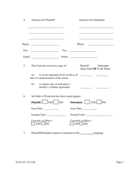 Preliminary Conference Stipulation/Order Contested Matrimonial - New York, Page 2