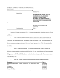 Notice of Motion to Confirm Reference Report and for a Judgment of Foreclosure and Sale - New York, Page 3