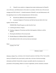 Notice of Motion to Confirm Reference Report and for a Judgment of Foreclosure and Sale - New York, Page 8
