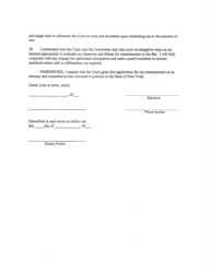 Appendix C Application for Reinstatement to the Bar After Disbarment or Suspension for More Than Six Months - New York, Page 8