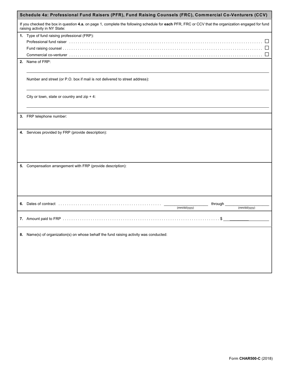 Form CHAR500-C Combined Annual Financial Report - New York, Page 3