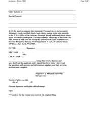 Form CM-2 Commodity Salesperson Statement - New York, Page 3