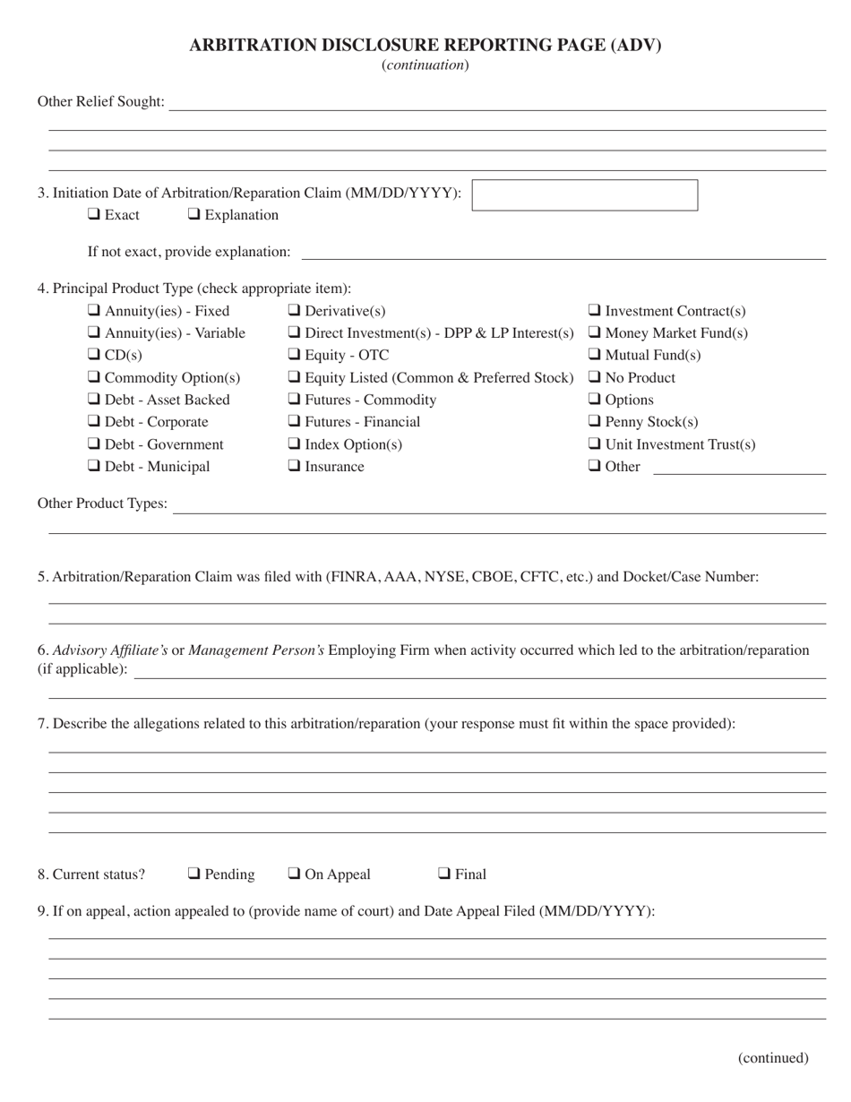 Form ADV Part 1B Uniform Application for Investment Adviser Registration - New York, Page 10