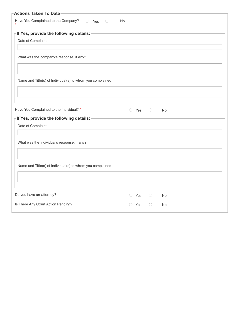 Form IPB001 Investor Protection Bureau Complaint Form - New York, Page 3