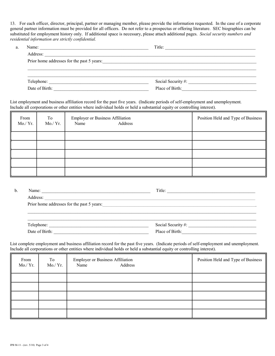 Form M-11 - Fill Out, Sign Online and Download Fillable PDF, New York ...