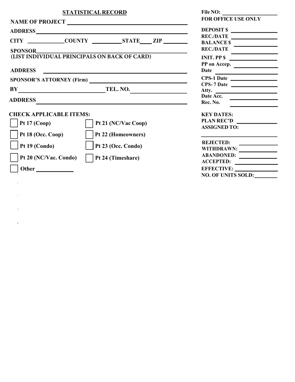 Statistical Record - New York, Page 1