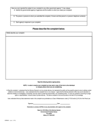 Form EPB001 Complaint Form - New York, Page 2