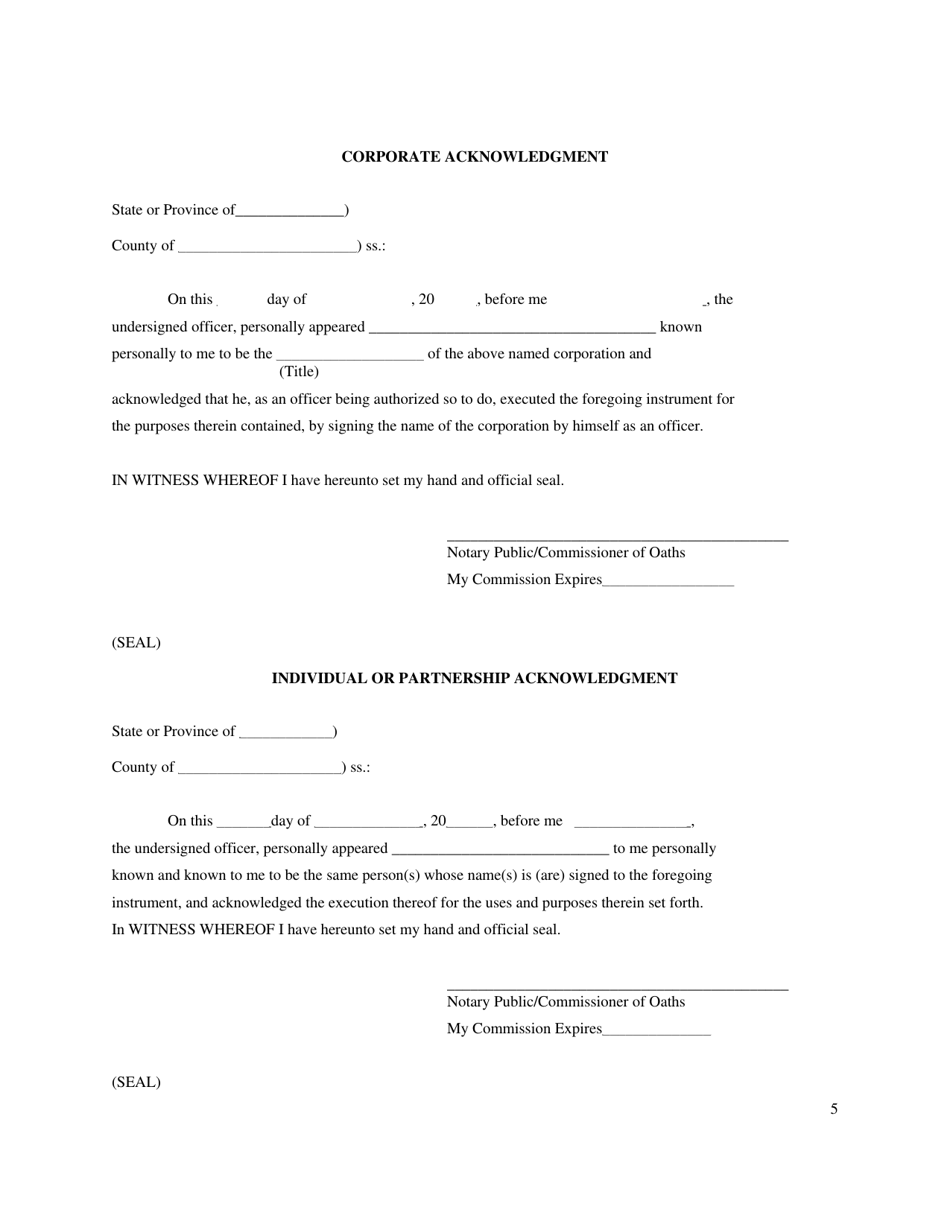 Form U-2 Consent to Service of Process - New York, Page 5