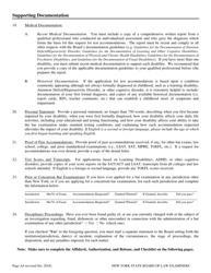 Application for Test Accommodations - New York, Page 4