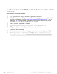Application for Test Accommodations - New York, Page 7