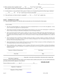 Form GC-2 Application for Games of Chance License - New York, Page 2