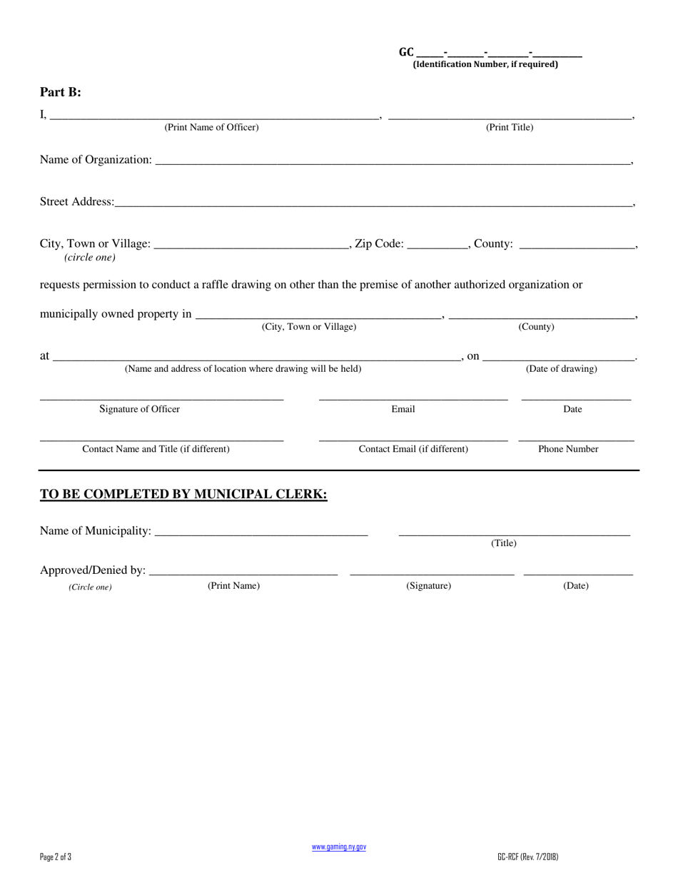 Form GC-RCF - Fill Out, Sign Online and Download Printable PDF, New ...