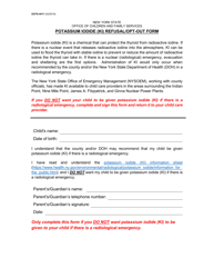 Document preview: Form OCFS-4411 Potassium Iodide (Ki) Refusal/Opt-Out Form - New York