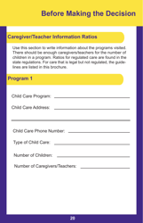 Form PUB-1115B As You Think About Child Care for Your Infant or Toddler - New York, Page 20