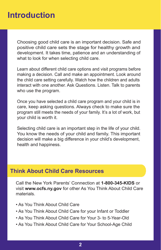 Form PUB-1115B As You Think About Child Care for Your Infant or Toddler - New York, Page 2