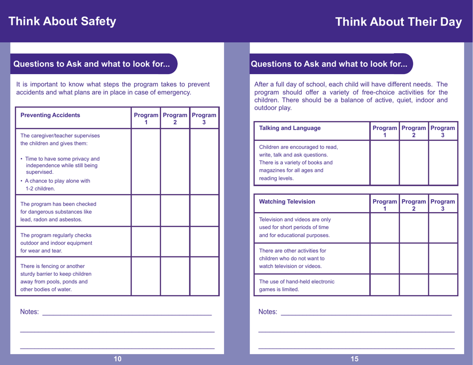 Form PUB-1115D As You Think About Child Care for Your School-Age Child - New York, Page 10