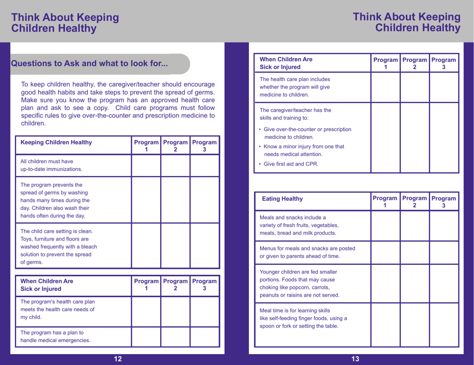 Form PUB-1115C As You Think About Child Care for Your 3- to 5-year-Old - New York, Page 12