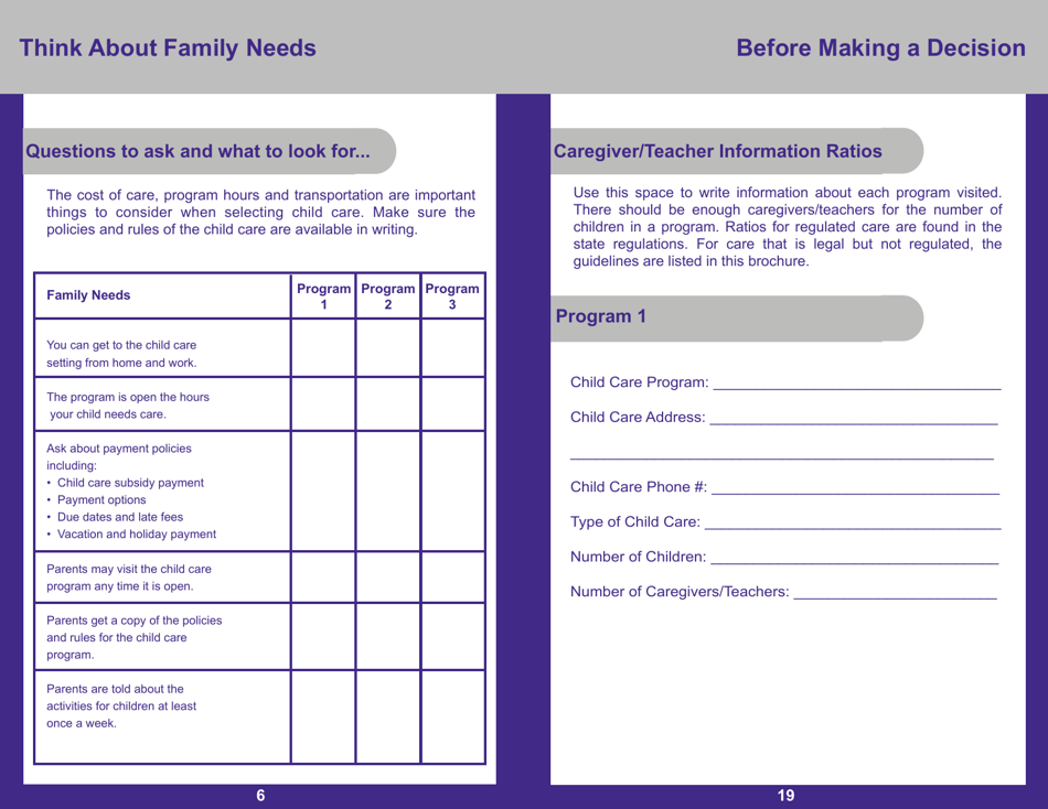 Form PUB-1115C As You Think About Child Care for Your 3- to 5-year-Old - New York, Page 6