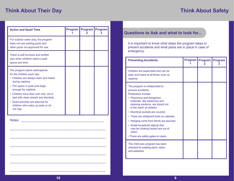 Form PUB-1115C As You Think About Child Care for Your 3- to 5-year-Old - New York, Page 9