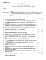 Form OCFS-0293 Fire Safety Checklist Non-secure Detention Family Boarding Homes - New York