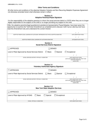 Form LDSS-4623C-2 Adoption Subsidy and Non-recurring Adoption Expenses Agreement - New York, Page 6