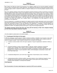 Form LDSS-4623B Adoption Subsidy and Non-recurring Adoption Expenses Agreement - New York, Page 2