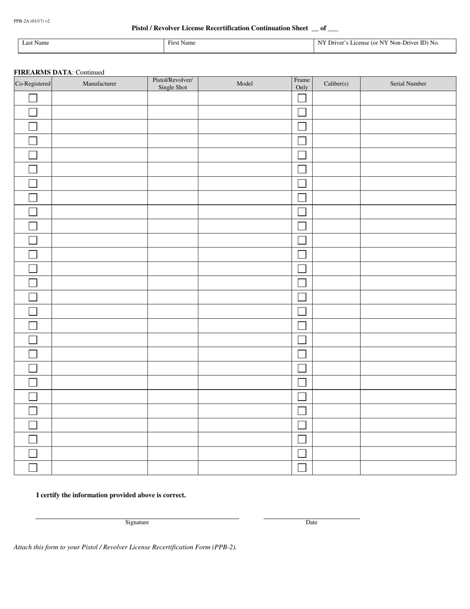 Form PPB-2A - Fill Out, Sign Online and Download Printable PDF, New ...