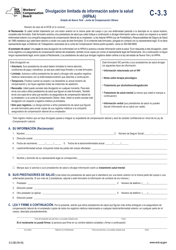 Document preview: Formulario C-3.3 Divulgacion Limitada De Informacion Sobre La Salud (HIPAA) - New York (Spanish)