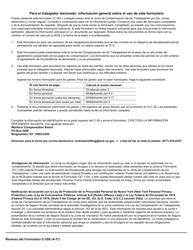 Formulario C-35S Solicitud De Redeterminacion Por Dificultad Extrema - New York (Spanish), Page 2