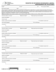 Document preview: Formulario C-258.1S Registro De Esfuerzos De Busqueda Laboral Independiente Del Solicitante - New York (Spanish)