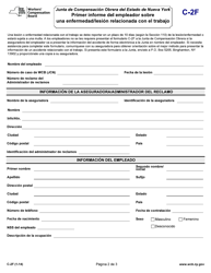 Document preview: Formulario C-2F Primer Informe Del Empleador Sobre Una Enfermedad/Lesion Relacionada Con El Trabajo - New York (Spanish)