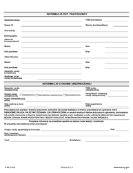 Form C-2F Employer&#039;s Report of Work-Related Injury/Illness - New York (Polish), Page 3