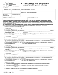 Document preview: Form C-32-II Settlement Agreement - Section 32 Wcl Indemnity Only Settlement Agreement - New York (Italian)