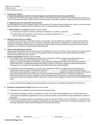 Form C-32-II Settlement Agreement - Section 32 Wcl Indemnity Only Settlement Agreement - New York (Italian), Page 2