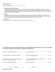 Form C-32-II Settlement Agreement - Section 32 Wcl Indemnity Only Settlement Agreement - New York (Italian), Page 3