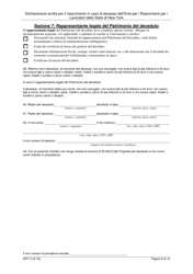 Form AFF-1I Affidavit for Death Benefits - New York (Italian), Page 10